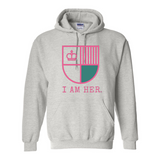 I AM HER Shield Women's Hooded Sweatshirt - I AM HER Apparel