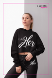 I AM HER Signature Cropped Fleece Hoodie - I AM HER Apparel