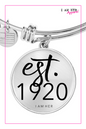 EST.1920 - Founded Bangle Bracelet - I AM HER Apparel
