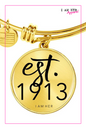 EST.1913 - Founded Bangle Bracelet - I AM HER Apparel