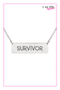 Survivor - Women's Necklace - I AM HER Apparel