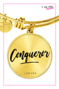 Conqueror - Women's Bangle Bracelet - I AM HER Apparel