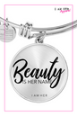 Beauty is Her Name - Women's Bangle Bracelet - I AM HER Apparel