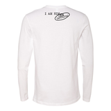 I AM A MAN - Men's White Longsleeve - I AM HER Apparel