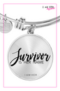 I AM A Survivor - Women's Bangle Bracelet - I AM HER Apparel