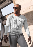 I AM A MAN - Men's White Longsleeve - I AM HER Apparel