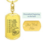 I AM A SON - Keychain for Boys & Men - I AM HER Apparel