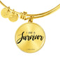 I AM A Survivor - Women's Bangle Bracelet - I AM HER Apparel