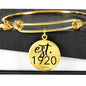 EST.1920 - Founded Bangle Bracelet - I AM HER Apparel