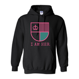 I AM HER Shield Women's Hooded Sweatshirt - I AM HER Apparel