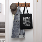 Chai Latte – Latte au Chai - Canvas Tote Bag - black
