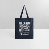 Honey Almond – Miel Amande- Canvas Tote Bag - navy