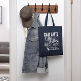 Chai Latte – Latte au Chai - Canvas Tote Bag - navy