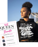 That Girl White Graffiti — Around the Way Girl | ESSENCE Exclusive Cropped Hoodie Bundle