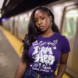 I AM HER — White Graffiti Graphic Tee | Around the Way Girl Collection