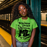 The Only Person I Ever Had to Convince Was ME — Black Graffiti Tee | Around the Way Girl Collection