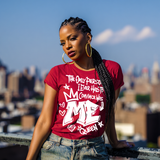 The Only Person I Ever Had to Convince Was ME — White Graffiti Tee | Around the Way Girl Collection