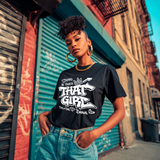 That Girl — White Graffiti Graphic Tee | Around the Way Girl Collection