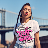 That Girl — Hot Pink Graffiti Graphic Tee | Around the Way Girl Collection