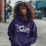 Dark Chocolate – Women's Hoodie | Deep Melanin Royalty | Statement Hoodie for Black Women - White