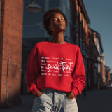 F*ck That - Women's Crewneck Sweatshirt | The Boundary Era Statement - White