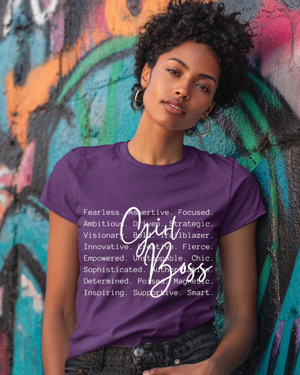 Girlboss Women's Tee – Definition of a Boss Babe - White