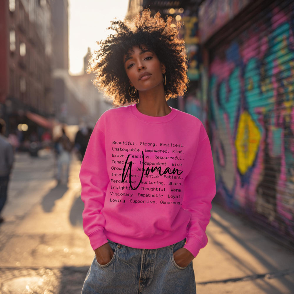 Definition of a Woman Crewneck – The Statement. The Standard