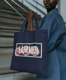 I AM HER - Women's Canvas Tote Bag - Rose Design