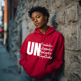 Unbreakable Unstoppable Unapologetic Unforgettable - Women's Hoodie - White