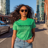 UnF*ckwithable Definition Women's Tee | Women’s Confidence Tee - Black