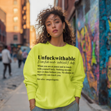 Unf*ckwithable Crewneck | Defined by Peace - Black