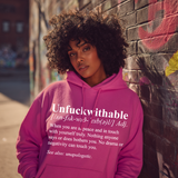 Unf*ckwithable Hoodie | Unbothered Energy - White