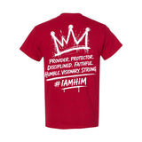 I AM HIM — King Anointed | White Ink | T-Shirt | King Collection