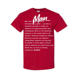 I AM HIM — Man Definition | White Ink | T-Shirt | Definitions of HIM Collection