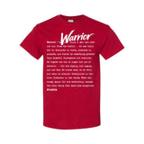 I AM HIM — Warrior Definition | White Ink | T-Shirt | Definitions of HIM Collection