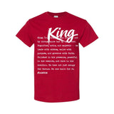 I AM HIM — King Definition | White Ink | T-Shirt | Definitions of HIM Collection