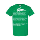 I AM HIM — Man Definition | White Ink | T-Shirt | Definitions of HIM Collection