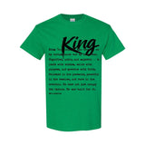 I AM HIM — King Definition | Black Ink | T-Shirt | Definitions of HIM Collection