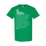 I AM HIM — Heir Definition | White Ink | T-Shirt | Legacy Collection