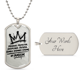 I AM HIM — Crown | Military Chain | King Collection