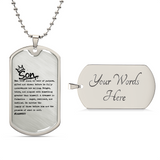 I AM A SON - Military Chain