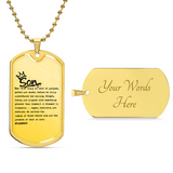 I AM A SON - Military Chain