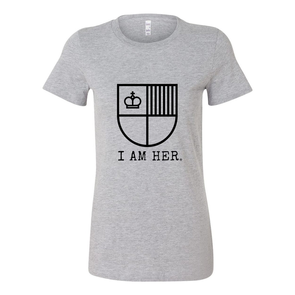I AM HER Shield Tee: Empowering Women's Graphic T-Shirt