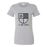 I AM HER Shield Tee: Empowering Women's Graphic T-Shirt