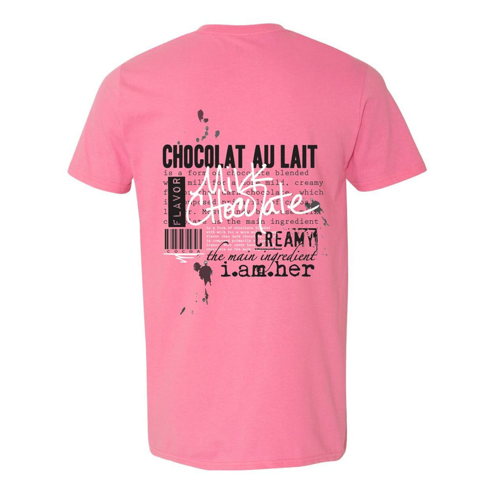 Milk Chocolate – Women's Tee | Sweet, Strong & Sacred - White on Black