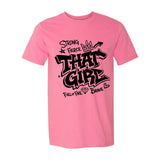 That Girl — Black Graffiti Graphic Tee | Around the Way Girl Collection