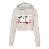 I AM HER en Rose - Women's Cropped Fleece Hoodie - Cream