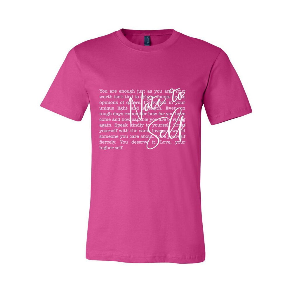 Note To Self Women's Tee – Sacred Reminders - White
