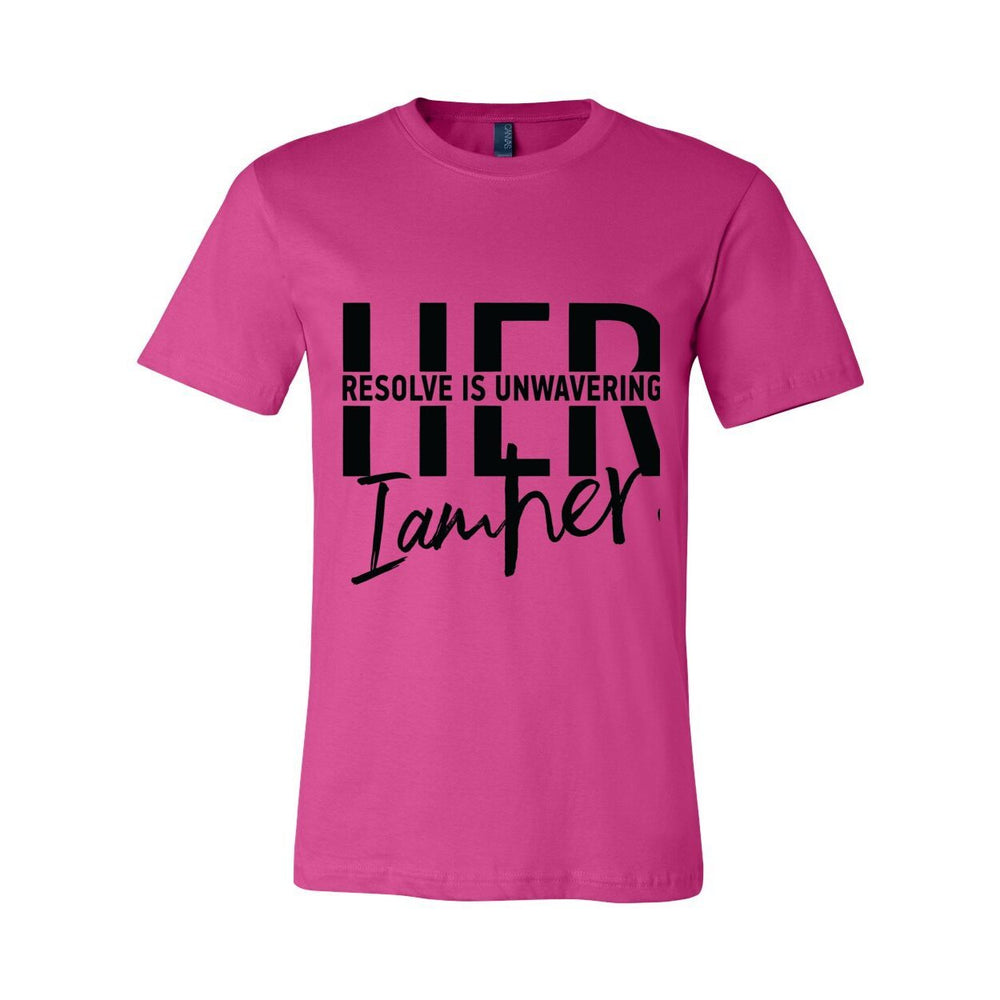 Unwavering Resolve Tee – HER Faith Stands Firm