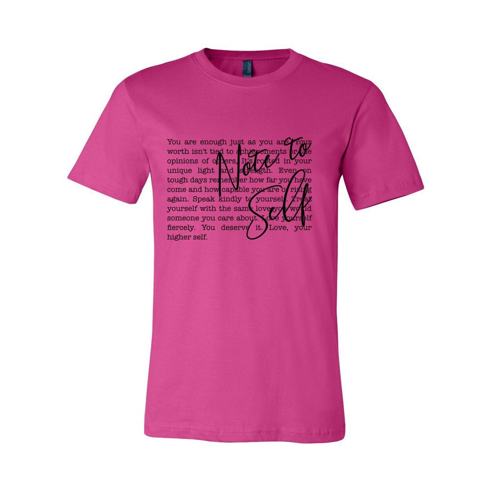 Note to Self - Women's Tee – Sacred Reminders